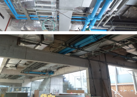 Sistema NIRON en rehabilitación instalaciones de complejo deportivo de lujo en Santiago Sistema NIRON en instalaciones del complejo deportivo de lujo